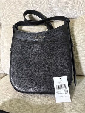 kate spade Black Pebbled Leather Crossbody Shoulder Bag MSRP $329  & Dust bag